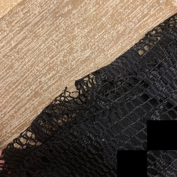 ASOS Black Lace Mini Skirt Size 2 - Picture 3 of 5